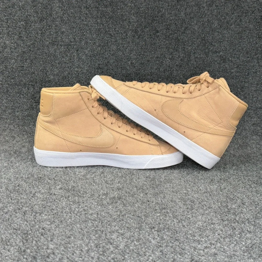 Nike‎ Blazer Mid Premium Sneakers Women's 10 Vachetta Tan Leather Retro Athletic